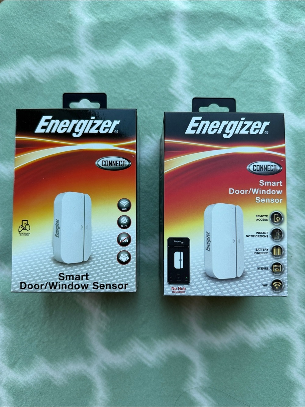 2 NEW Energizer Smart Door/Window Sensor - White